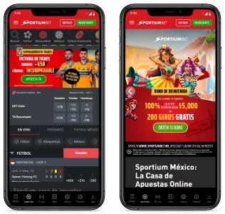 Sportium App Mobile Preview