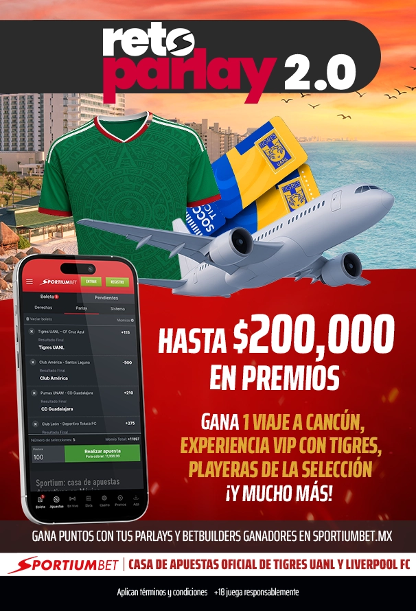 Interfaz de la aplicación Sportium mostrando mercados de apuestas y opciones de casino