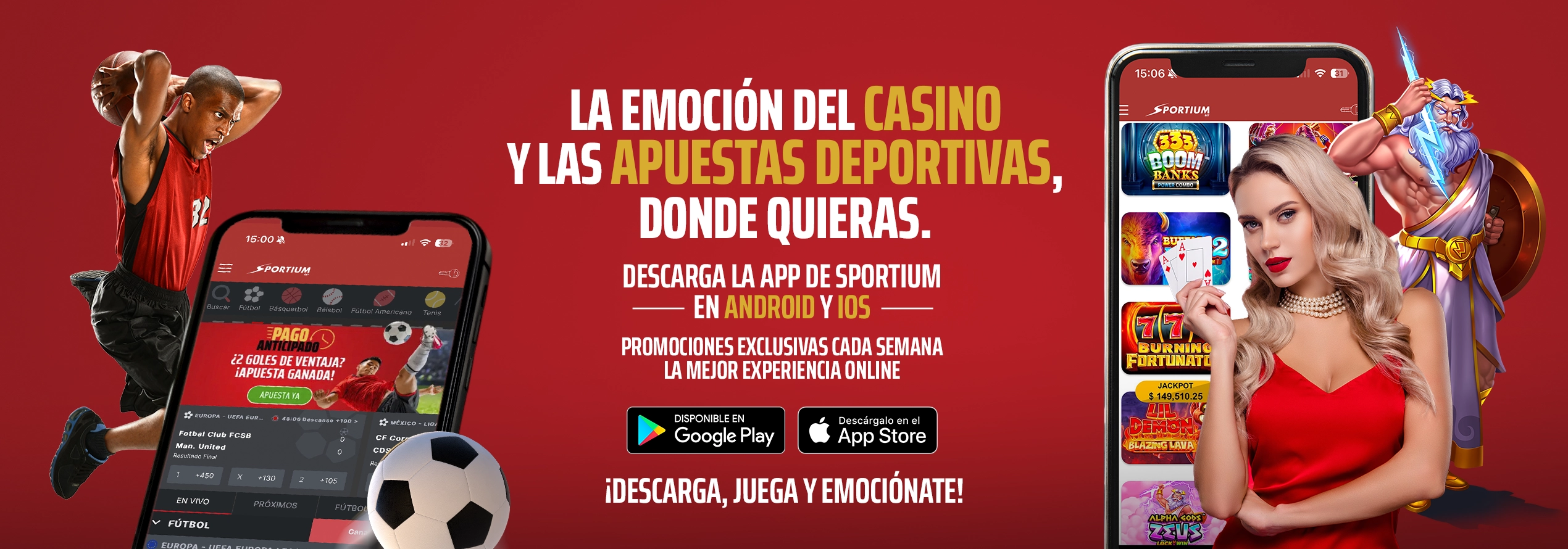 Descarga la app de Sportium